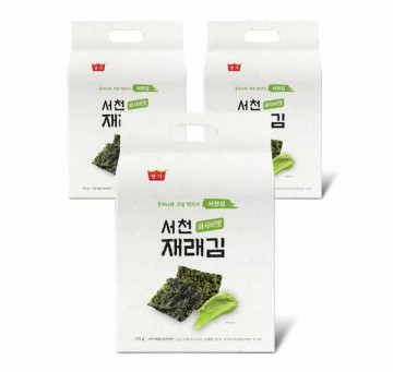 왕가 서천 재래김 와사비맛 405g(5g*27봉*3묶음)