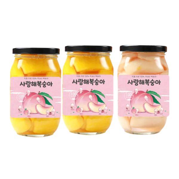 더파머스 복숭아 통조림 2.45kg(490g*5병)