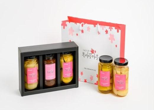 복숭아병조림 1.5kg(황도 0.5kg*1+백도 0.5kg*2병)