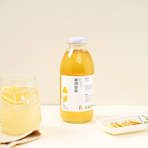 100% 천연 아카시아 벌꿀 꿀생강청 1L(0.5L*2병)