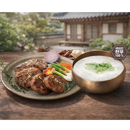 한우떡갈비&사골곰탕 선물세트 1.98kg(떡갈비 240g*2개+곰탕 500ml*3개)