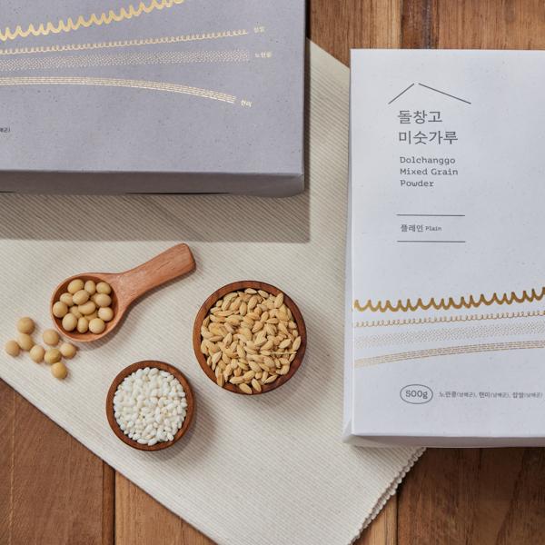 돌창고 미숫가루 1kg(오리지널 0.5kg+플레인 0.5kg)