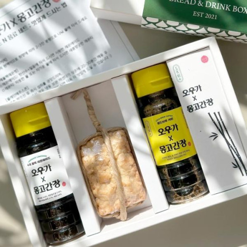 오우가X몽고간장 세트 250g(메주스콘 50g+콜드브루 100ml+레몬에이드 100ml)