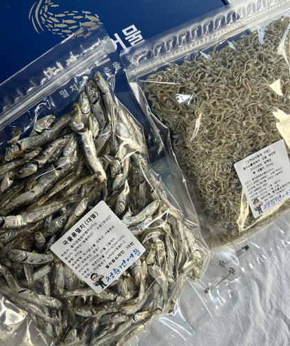 마른멸치 2종 1kg(볶음용 0.5kg+국물용 0.5kg)
