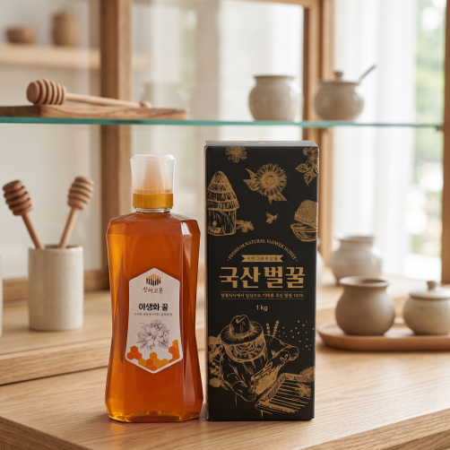 지리산 양봉꿀 튜브형 1kg