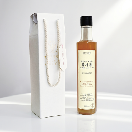 저온압착 국산 참기름 300ml