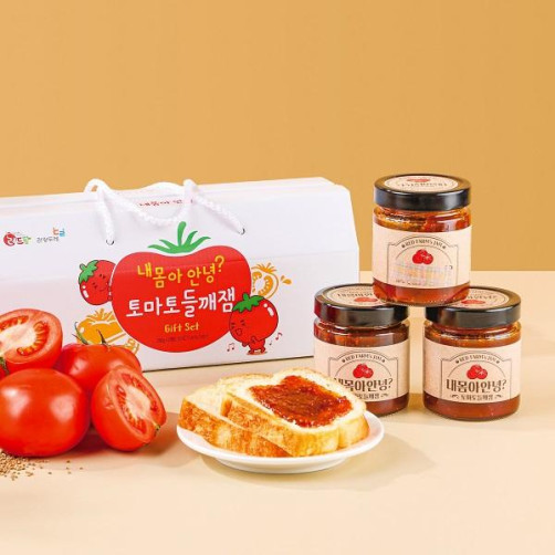 토마토 세트 1.6kg(토마토 주스 110ml*10포+토마토 들깨잼 250g*2개)