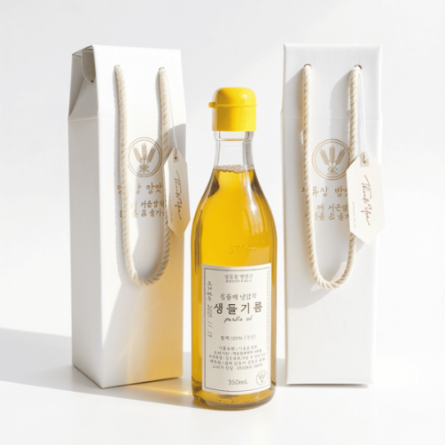 냉압착 국산 생들기름 350ml