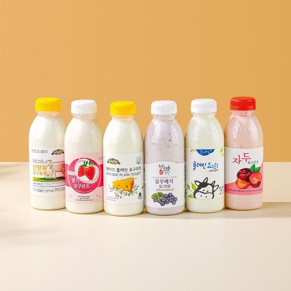 임실엔요거트 세트 2.7L(요거트 랜덤 450ml*5병+산양유 요거트 450ml)