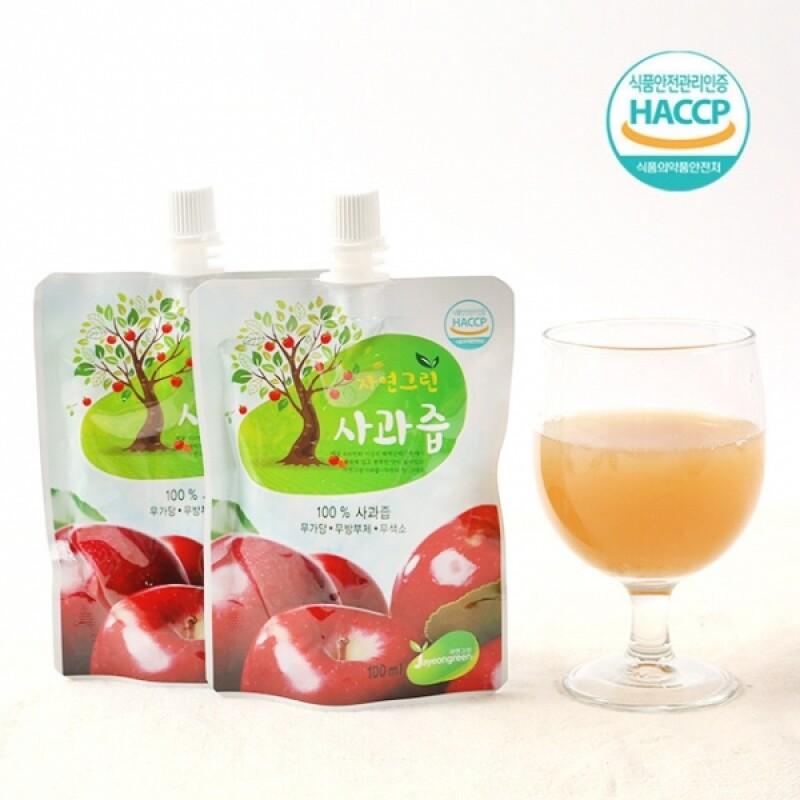 착즙 100% 사과즙 3L(100ml*30포)