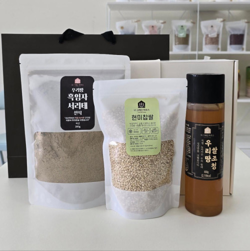 조청세트 1.65kg(미숫가루 0.5kg+현미찹쌀 0.5kg+쌀조청 0.65kg) 