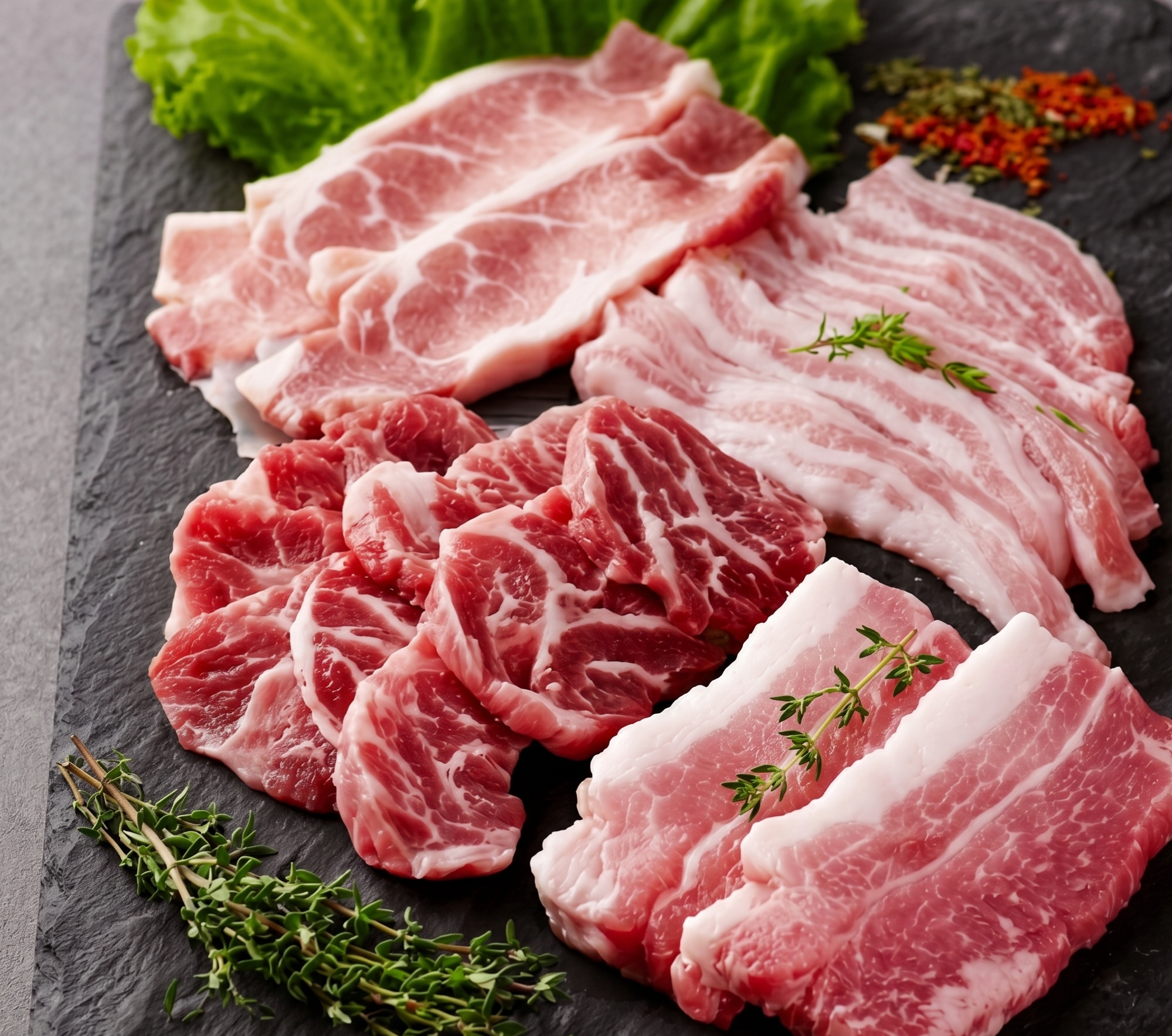 국내산 암돼지 삼겹살&목살 1.1kg