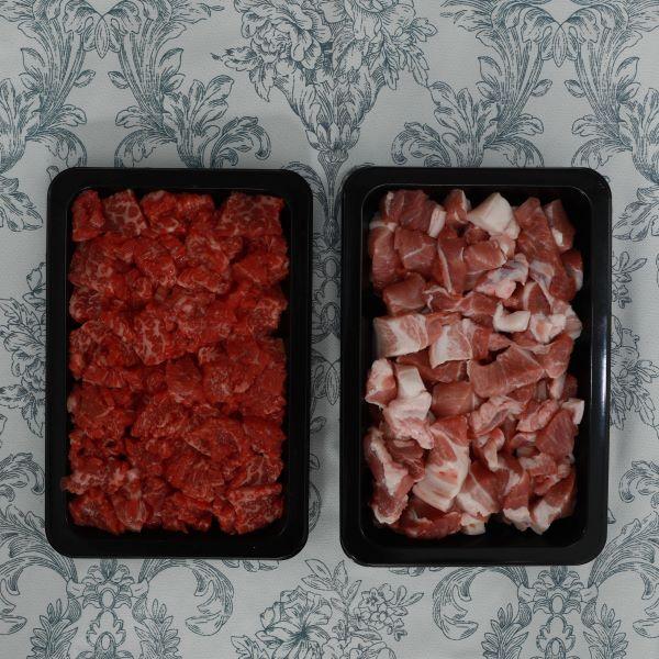 한우 한돈 국거리 세트 1.23kg(양지 450g+한돈 780g)