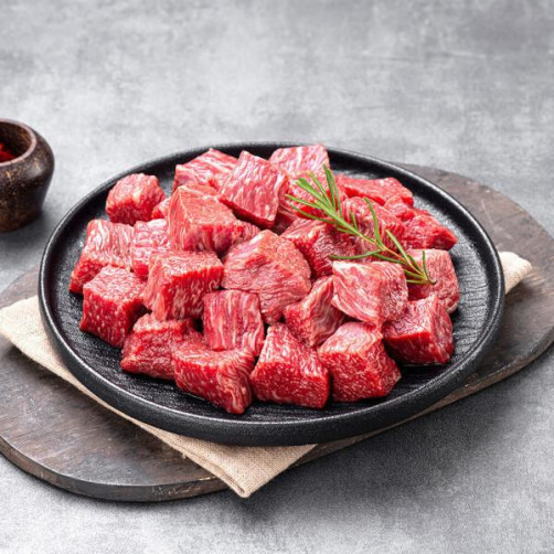 1등급 숙성 한우 국거리(세절) 600g(300g*2팩)