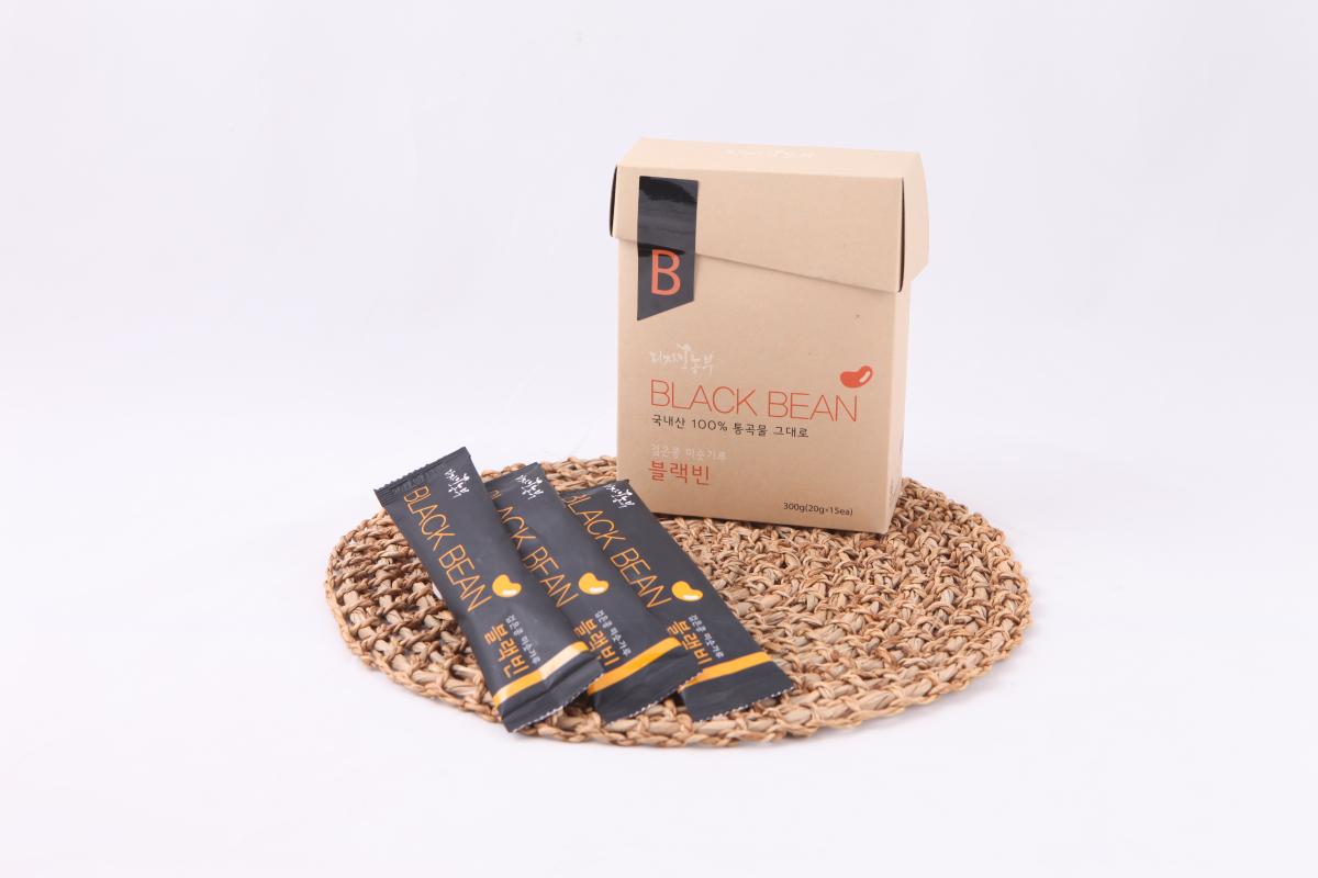 100% 국내산 검은콩 미숫가루 블랙빈 900g(20g*15스틱*3박스)