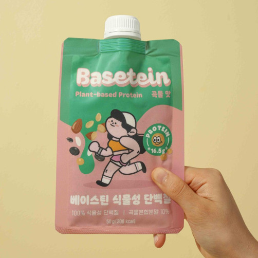 꼬숩 식물성 단백질 쉐이크 파우치 곡물맛 500g(50g*10개)