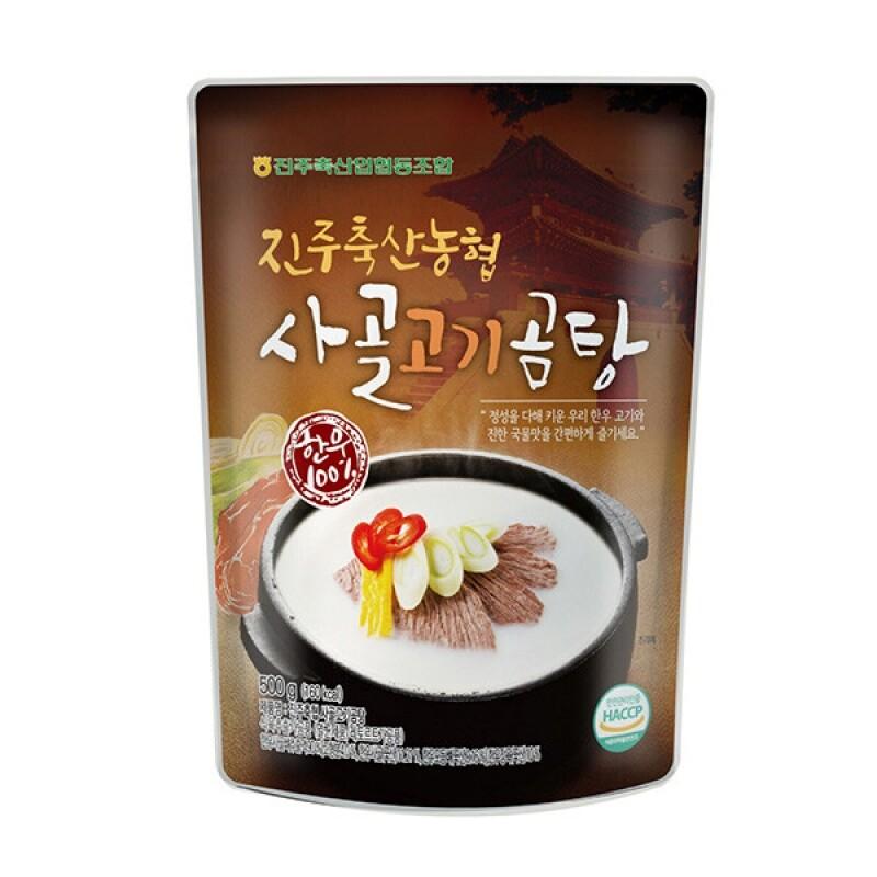 진주축산농협 사골고기곰탕 2.5kg(0.5kg*5팩)
