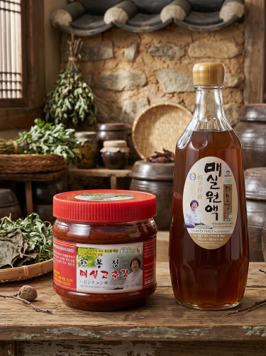 하봉정푸드 장류세트 1.7kg(매실원액 700ml+매실고추장 1kg)