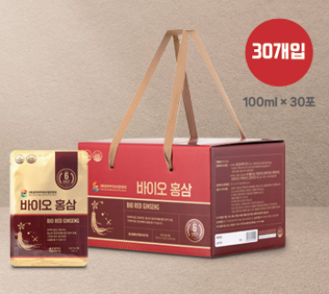 100% 국내산 6년근 바이오 홍삼 3L(100ml*30포)