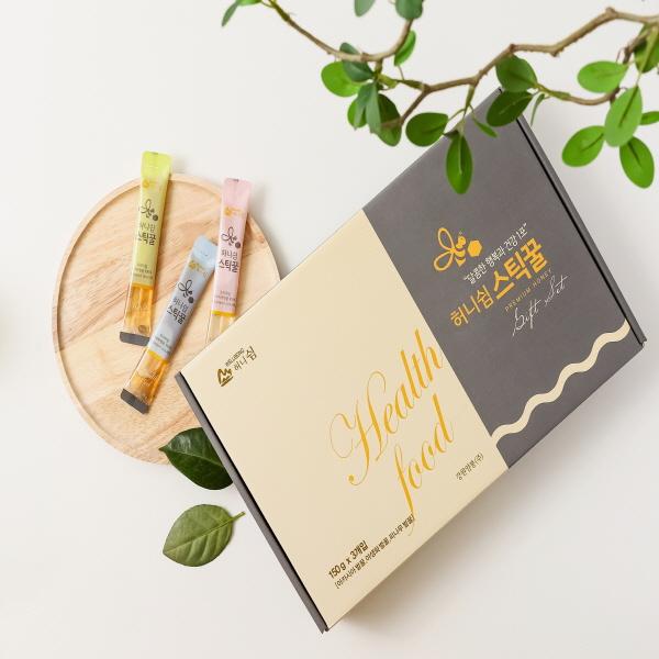 허니쉼 스틱꿀 세트 450g(아카시아, 야생화, 피나무꿀 각 15g*10개)