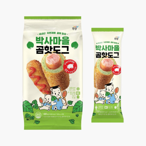 국내산 자연재배 곰취 곰핫도그 1.92kg(480g*4개입)