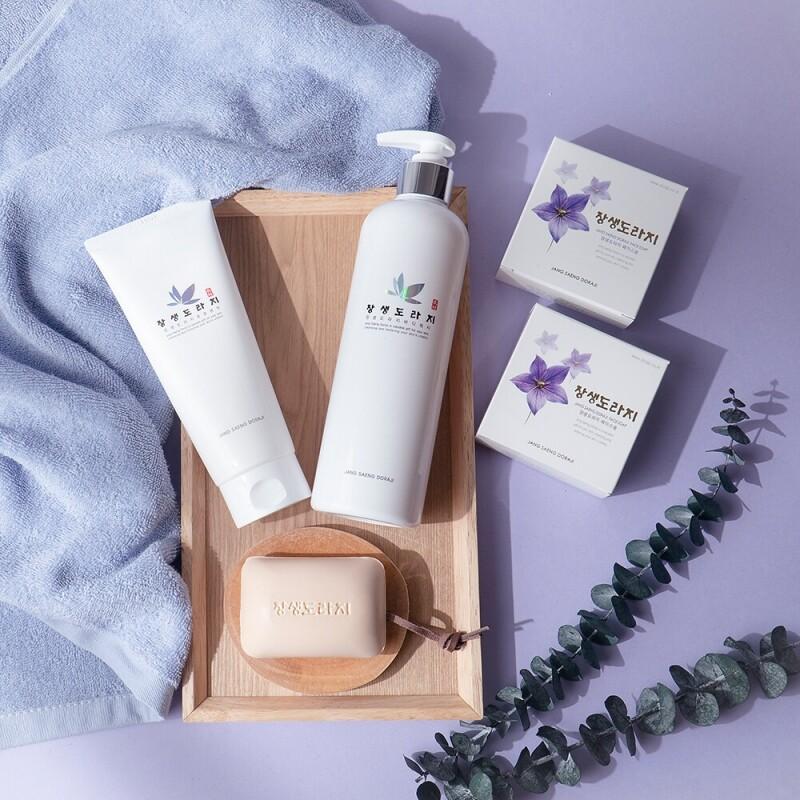 장생도라지 클렌징 세트 940g(바디워시 500ml+클렌저 200ml+솝 120g*2개)