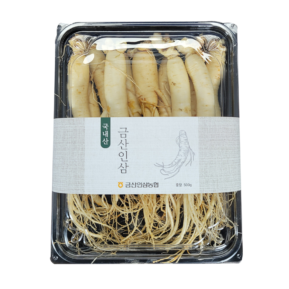 금산인삼농협 삼계용 세척수삼 500g(10~13뿌리)
