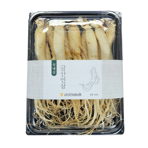 금산인삼농협 삼계용 세척수삼 500g(10~13뿌리)