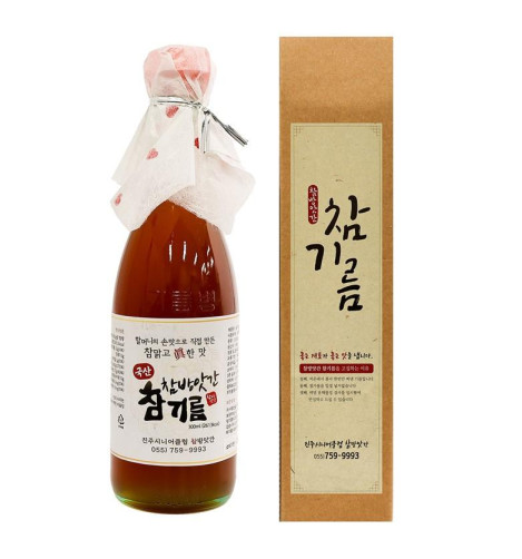 100% 국산 저온압착 참기름/들기름 300ml