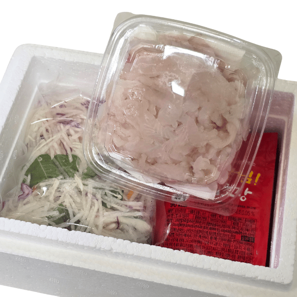 미주구리 물가자미회 세트 250g(회 250g+야채+초장)