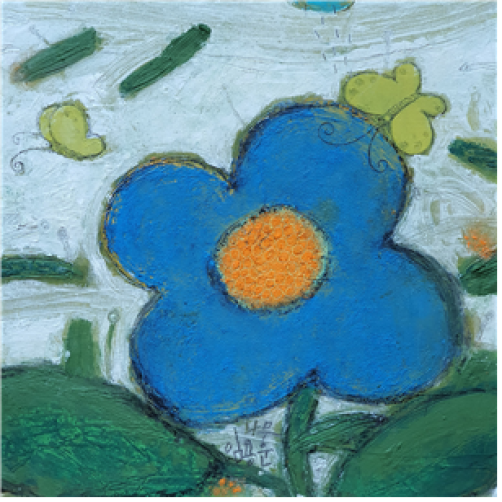 미술작품 바람풍경(40*40cm, Oil on Canvas, 2023)
