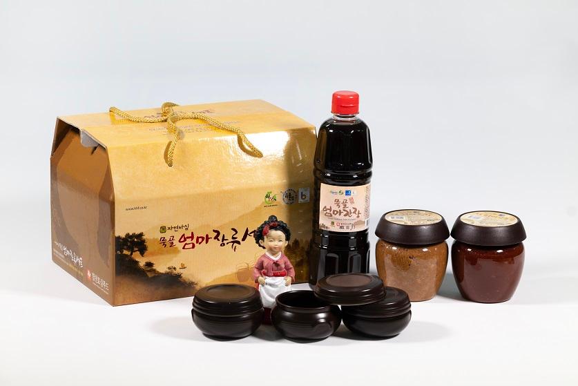 묵골엄마 장류세트 실속형 1.9kg(된장 500g+고추장 500g+간장 900ml)