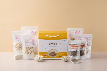 곰재 강정 선물세트 7봉 920g(옥수수, 들깨땅콩강정, 참깨, 찐쌀, 현미쌀강정)