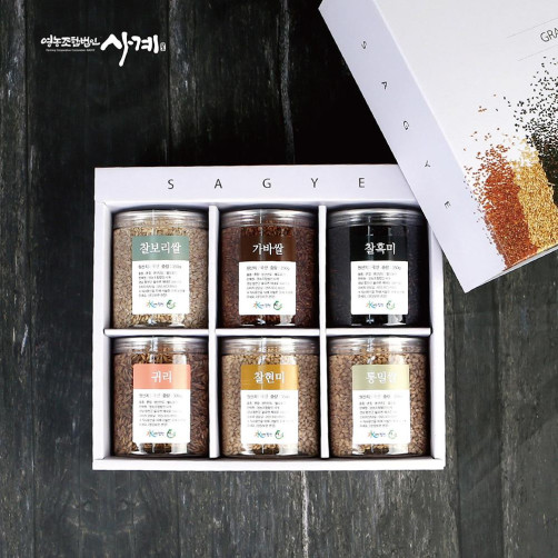 우리 잡곡캔 6종 선물세트 2kg(350g*5캔+300g*1캔)
