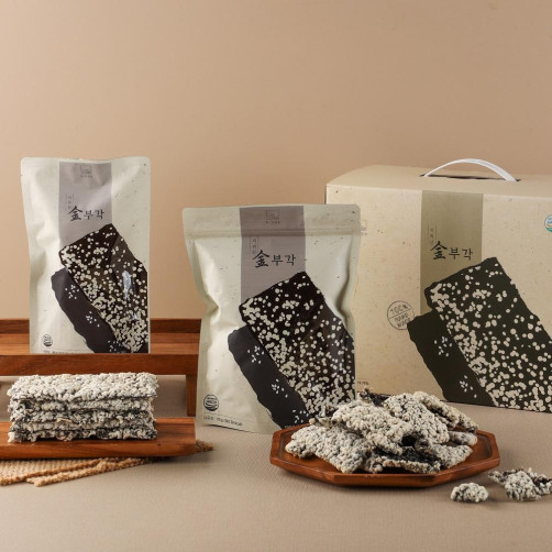 지리산금부각 전통 김부각선물세트 400g(50g*8팩)+전통 50g+한입 70g