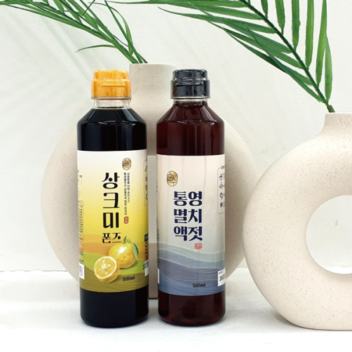 3년 숙성 소스 1L(통영 멸치액젓 500ml+상크미 폰즈 500ml)