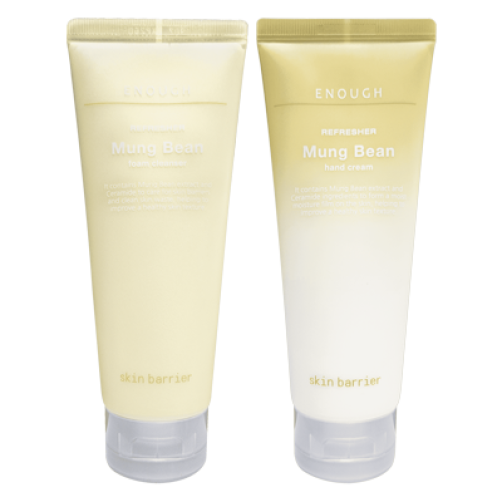 이너프 리프레셔 녹두 폼클렌징&핸드크림 200ml(클렌징 100ml+핸드크림 100ml)