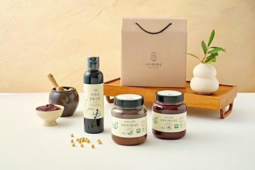 아우내 전통장 3종세트 1.3kg(된장 0.5kg+고추장 0.5kg+간장 0.3L)