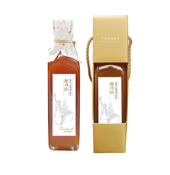 국내산 통참깨 100% 저온 압착 착유 참기름 300ml