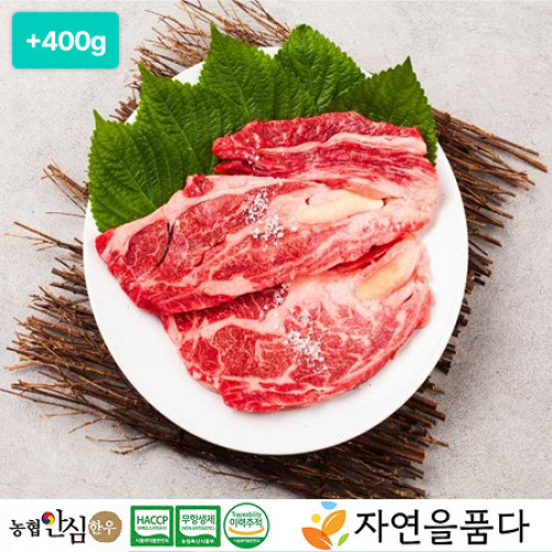[1+1 이벤트] 1등급 한우 등심 800g(400g+400g)