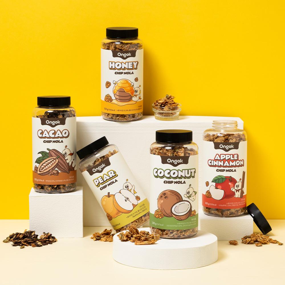 온곡 누룽지칩 그래놀라 300g*2(배칩놀라 300g+골라담기 300g 5종 중 택 1)