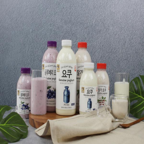 원우목장 수제 요구르트 3L(오리지널, 블루베리, 딸기 각 0.5L*2병)