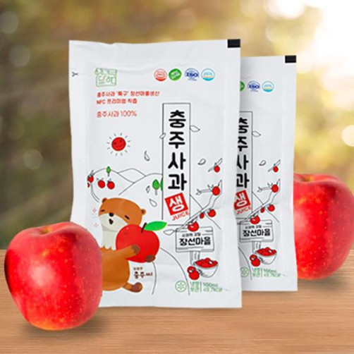 새싹나라 충주사과생주스 5L(100ml*50포)