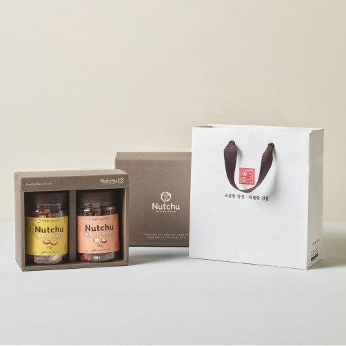 유기샘 넛추 견과 선물세트 2종 1호 150g(아몬드 대추 70g+브라질너트 대추 80g)